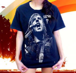 Seether Metal Rock Band Megadeth Emo Marilyn Manson Unisex T SHIRT Sz 