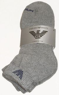 Emporio Armani Calza Spugna Mod 3 Pack Cotton Mens Socks ( 302202 