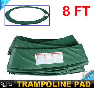   8FT Round Trampoline Safety Frame Green Pad Trampoline Parts Accessory
