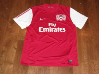 ARSENAL HOME JERSEY 2011 12,MENS,SIZE XL,XXL,NEW WITH TAGS,COLOR RED 