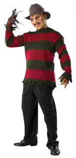 NEW Mens Costume Freddy Nightmare on Elm Street Deluxe Sweater STD 
