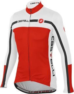 CASTELLI Velocissimo Equipe CYCLING JERSEY Red/White LONG SLEEVE