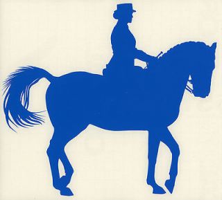 Med Blue Dressage Horse Rider Warmblood Olympic Equestrian Trailer 