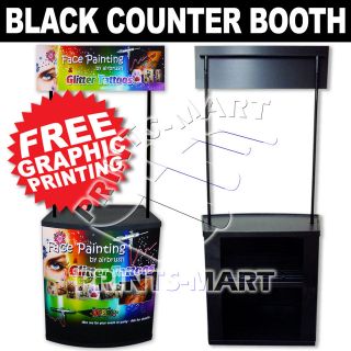   Pop Up Portable Display Booth Promotion Counter Kiosk Banner Stand