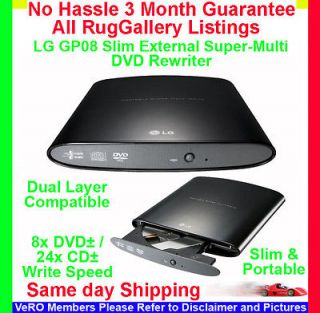   Slim External USB Multi DVD CD Drive Rewriter Dual Layer DVD±R CD±R