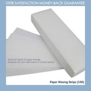 Paper Waxing Strips (100)   Facial & Body Perfect Hair Removal