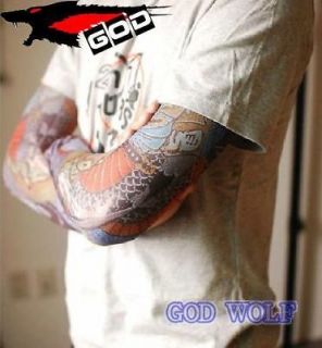 T12 Nylon Stretchy Fake Tattoo Sleeve Arm Stocking new,Goth Punk