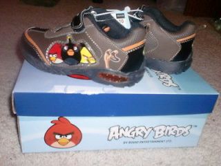 Angry Birds Athletic boys shoes size 13 NIB Lights Up