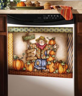 Fall Harvest Pumpkin Patch Dishwasher Cover Magnet Small
