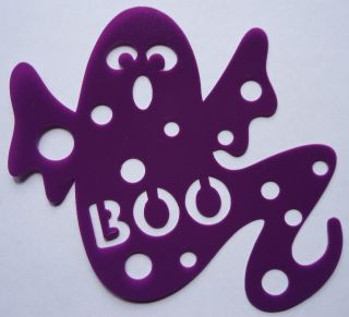 Stencil Ghost BOO Halloween Fall Cards paper crafts Scrapbooking paint 