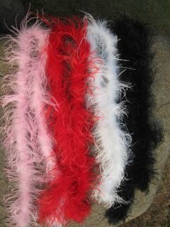 Wholesale 1 ply, 72 Ostrich Feather Boa, A+++ Quality 4 colors , U 