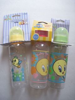 Baby Looney Tunes Tweety Bottles 8 oz New