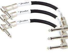 FENDER 6 PATCH CABLE CORD   HEAT SHRINK 1/4 RIGHT ANGLE 