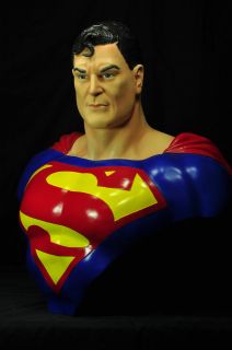 SUPERMAN 1/1 Scale BUST Statue 26 Life SIze Custom Painted Resin hulk 