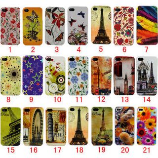 wholesale 21pcs Nice Quality Hard Back Cover Case for Apple Iphone 4 