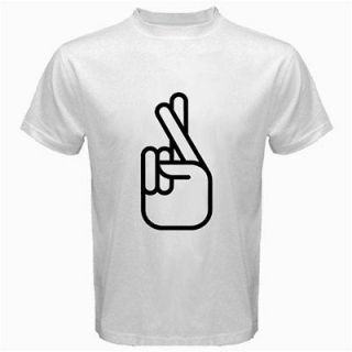 Zayn Malik Crossed Fingers Tattoo Shirt   White T Shirt