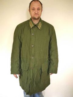 Vintage SWEDISH Heavy Duty C54 Army Insulated Cold Weather Field Coat 