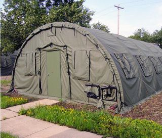   STANDING 20 x 32.5 STRUCTURE TENT MILITARY MADE BY ALASKA SHELTER
