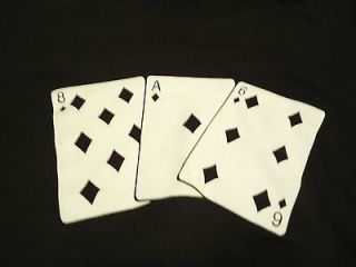816 Kansas City Mens 2XL Long Sleeve Black Tshirt Cards Poker