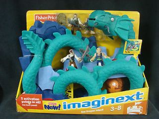 Fisher Price Imaginext Sea Dragon for Island Pirate Figures Castle New