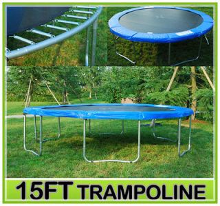   Round Trampoline With Pad &Pad Cover Exercise Fitness Outdoor Jumper