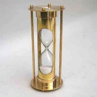 Buy Now New Classical Hourglass   5 Minute Sand Timer Decor In Brass