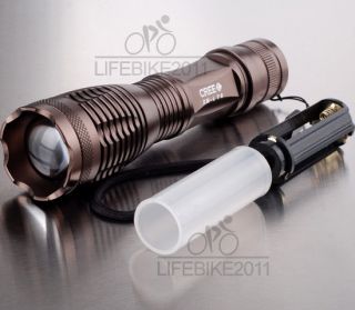   Zoomable CREE XM L T6 LED 18650 AAA Flashlight Torch Zoom Lamp Light