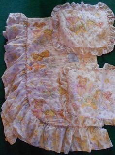 vintage CABBAGE PATCH TWIN BEDSPREAD 2 PILLOW SHAMS BED SET