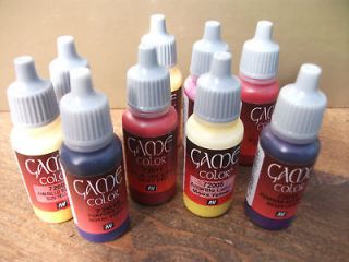 10 X VALLEJO GAME COLOR ACRYLIC PAINTS CHOOSE ANY 10 17ml BOTTLES