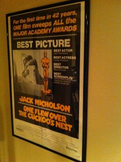 Jack Nicholson MOVIE POSTER One Flew Over the Cuckoos Nest  SECOND 