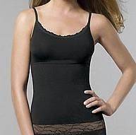 NWT Flexees Tummy Toning Lace Trim Camisole size XL Black by 