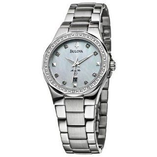 Bulova Womens 96R58 Diamond Marine Star Watch: Watches: 