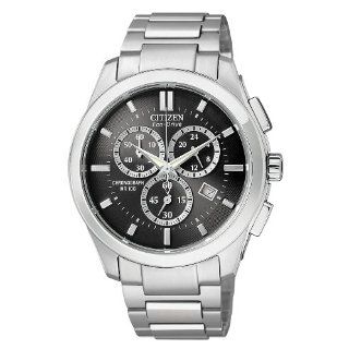 Citizen Mens AT0840 54E Eco Drive Stainless Steel Sport Watch 
