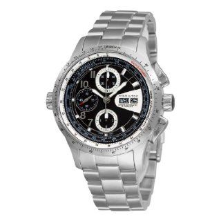 Hamilton Mens H76626135 Khaki X Mach Black Chronograph Dial Watch 