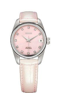   Automatic Pink Mother of Pearl Rhinestone Watch Watches 