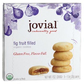 Jovial Fig Fruit Filled Gluten Free Organic Cookies, 7 Oz. (Pack of 5 