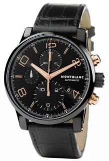 Montblanc Timewalker Black Steel Chronograph Mens Watch 105805 