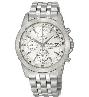 Seiko Stainless Steel Chronograph Mens Watch SNDC05: Watches:  