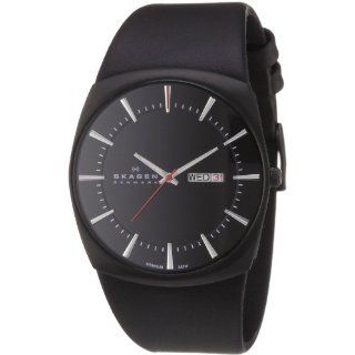Skagen Mens SK696XLTBLB Titanium Black Dial Watch Watches  