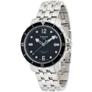 Tissot Mens T0664071105700 SeaStar Black Automatic Dial Watch 