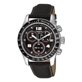 Tissot Mens T0394171605700 V8 Black Chronograph Dial Watch Watches 
