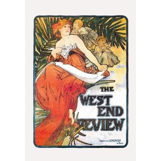 West End Review 12X18 Art Paper with Gold Frame