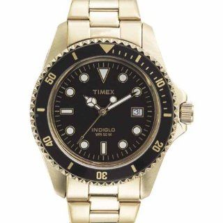 Timex Mens T29771 Classic Coin Edged Bezel Gold Tone Bracelet Watch 