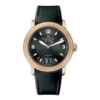 Blancpain Mens 2850B.3630A.64B Leman Aqua Lung Rose Gold Watch 