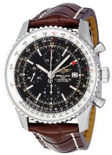 Breitling Mens A2432212 B726BRCD Navitimer World Black Dial Watch 