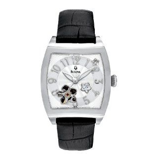 Bulova Womens 96P118 BVA Series Floral Aperture Dial Watch Watches 