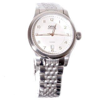 Oris Mens 733 7594 4061MB Classic Date White Dial Watch Watches 