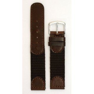 Mens Swiss Army Style Watchband   Color Brown Size: 22mm Standard 