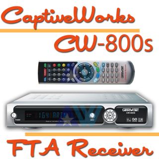 Captiveworks CW 800s FTA Digital Satellite Receiver by Captive Works 