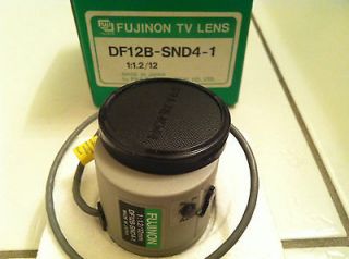 NEW FUJINON DF12B SND4 1 TV LENS 11.2/12mm Fixed Focal Length Manual 